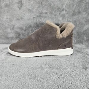 Olukai Malua Hulu Boots Size 6.5 Lined Leather Upper Mocha, EUC